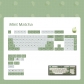 Mint Matcha 104+20 XDA profile Keycap PBT Dye-subbed Cherry MX Keycaps Set Mechanical Gaming Keyboard